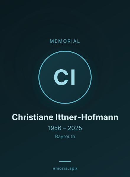 Memorial portrait of Christiane Ittner-Hofmann