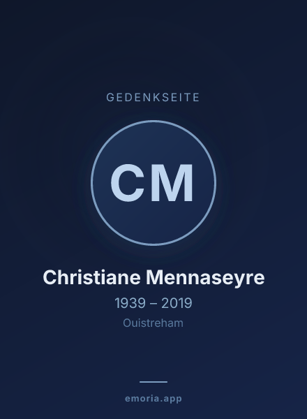 Gedenkportrait von Christiane Mennaseyre