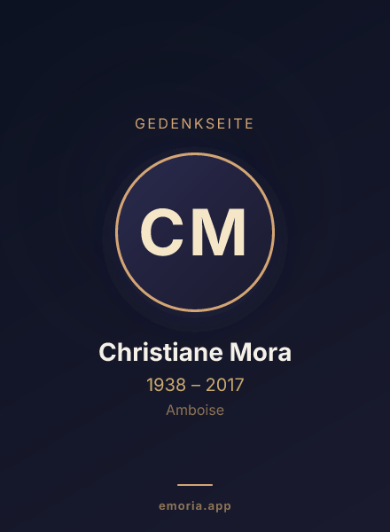 Gedenkportrait von Christiane Mora