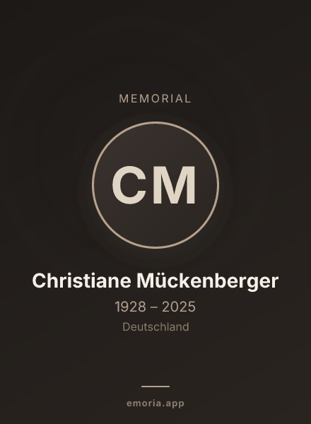 Memorial portrait of Christiane Mückenberger