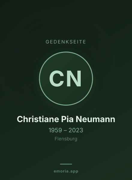 Gedenkportrait von Christiane Pia Neumann