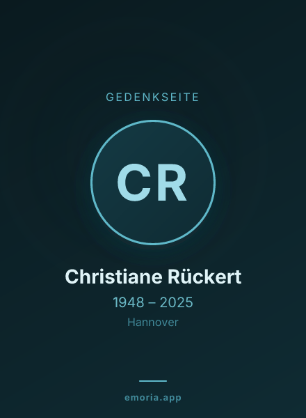 Gedenkportrait von Christiane Rückert