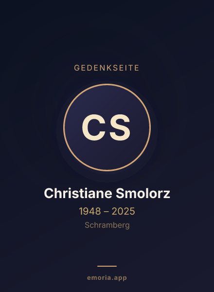 Gedenkportrait von Christiane Smolorz