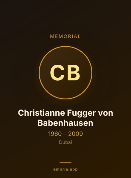 Memorial portrait of Christianne Fugger von Babenhausen