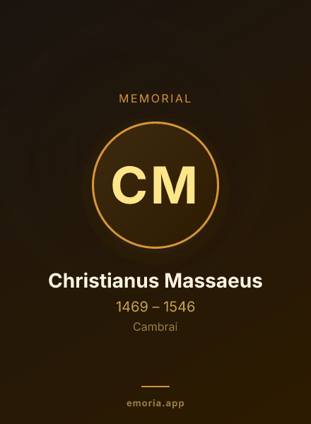 Memorial portrait of Christianus Massaeus