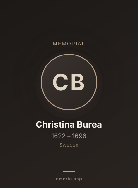 Memorial portrait of Christina Burea