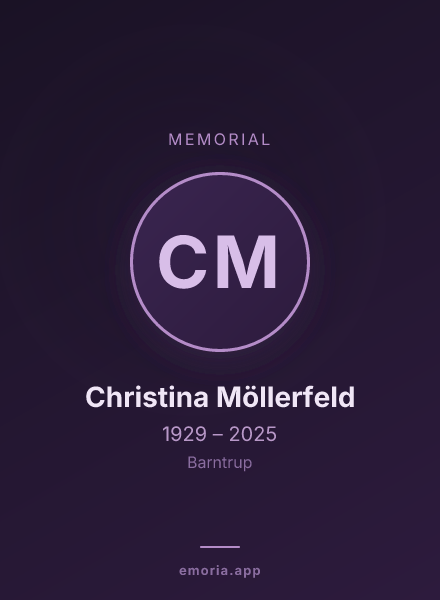 Memorial portrait of Christina Möllerfeld