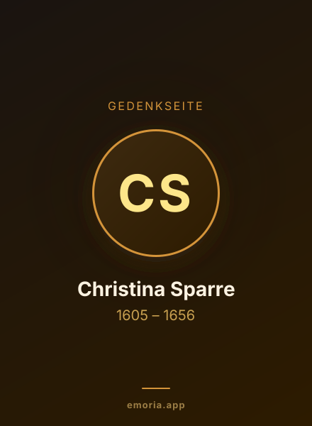 Gedenkportrait von Christina Sparre