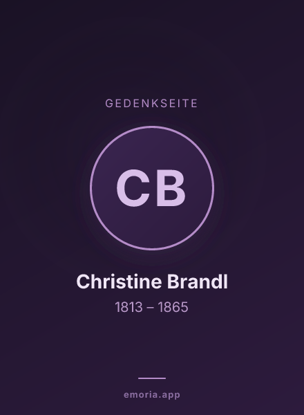 Gedenkportrait von Christine Brandl