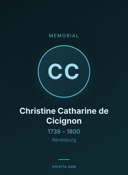 Memorial portrait of Christine Catharine de Cicignon
