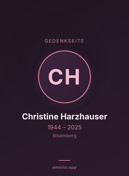 Gedenkportrait von Christine Harzhauser