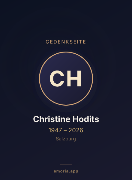 Gedenkportrait von Christine Hodits