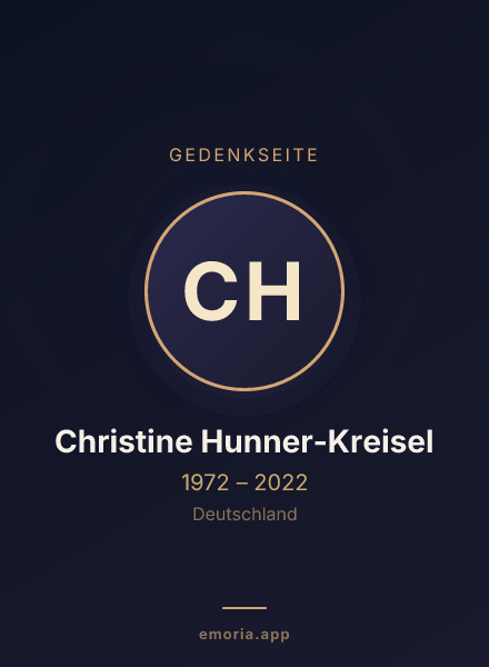 Gedenkportrait von Christine Hunner-Kreisel