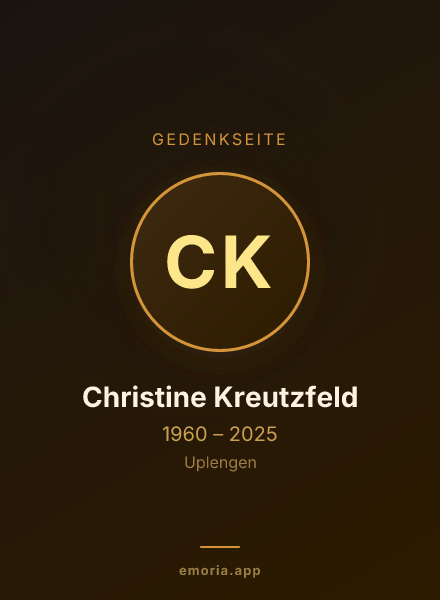 Gedenkportrait von Christine Kreutzfeld