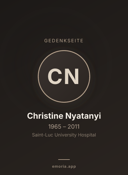 Gedenkportrait von Christine Nyatanyi
