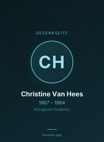 Gedenkportrait von Christine Van Hees