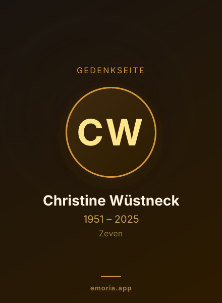 Gedenkportrait von Christine Wüstneck