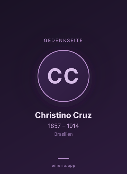 Gedenkportrait von Christino Cruz