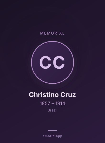 Memorial portrait of Christino Cruz