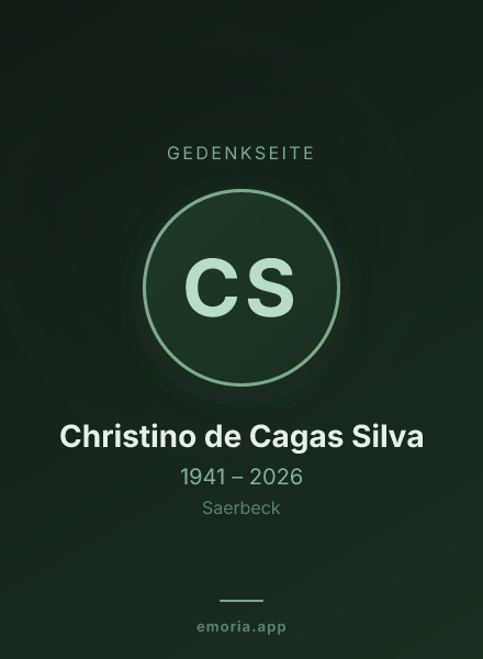 Gedenkportrait von Christino de Cagas Silva