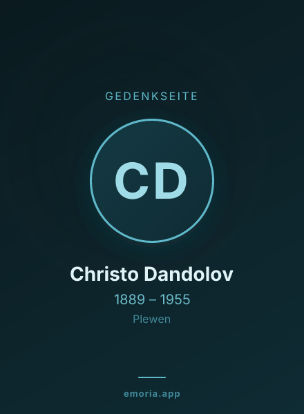 Gedenkportrait von Christo Dandolov