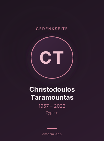 Gedenkportrait von Christodoulos Taramountas