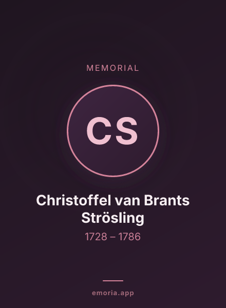 Memorial portrait of Christoffel van Brants Strösling