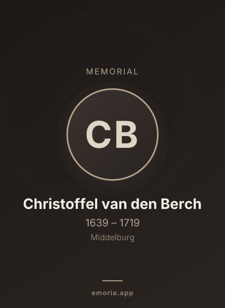 Memorial portrait of Christoffel van den Berch