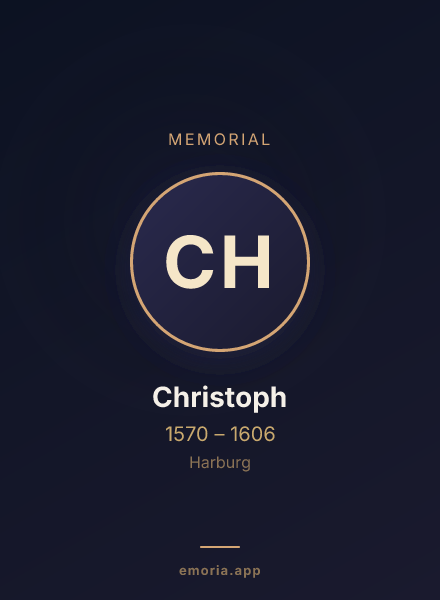 Memorial portrait of Christoph