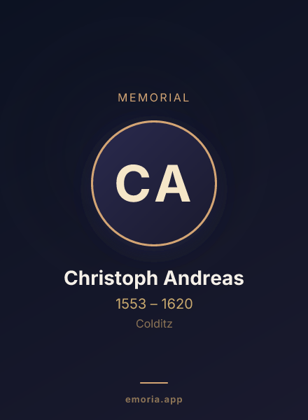 Memorial portrait of Christoph Andreas