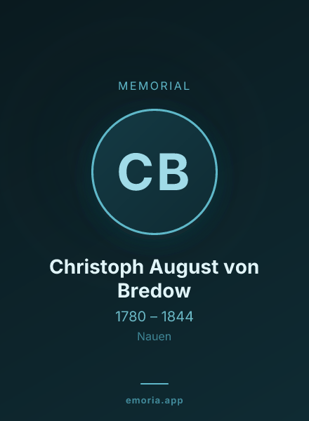 Memorial portrait of Christoph August von Bredow