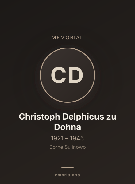 Memorial portrait of Christoph Delphicus zu Dohna