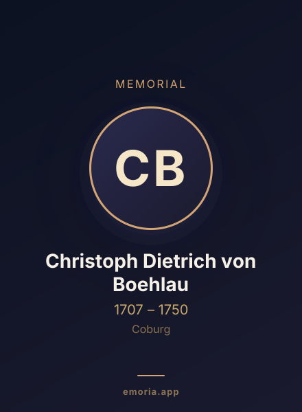 Memorial portrait of Christoph Dietrich von Boehlau