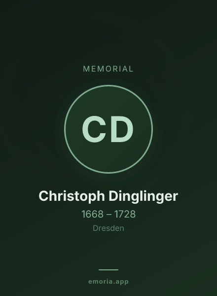 Memorial portrait of Christoph Dinglinger