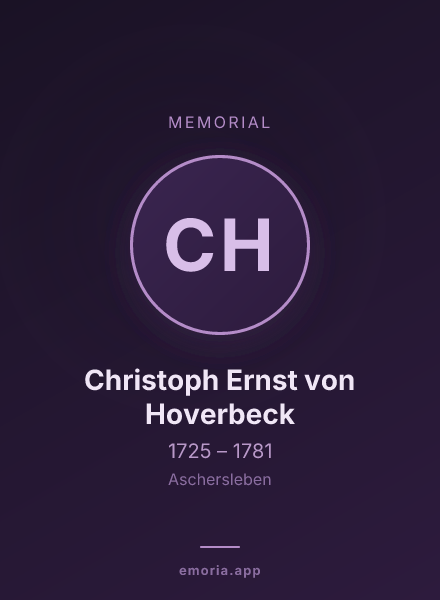 Memorial portrait of Christoph Ernst von Hoverbeck