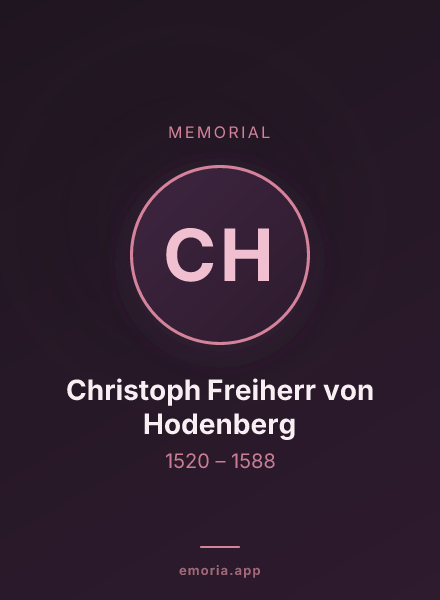 Memorial portrait of Christoph Freiherr von Hodenberg