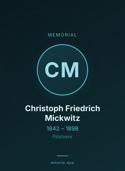 Memorial portrait of Christoph Friedrich Mickwitz