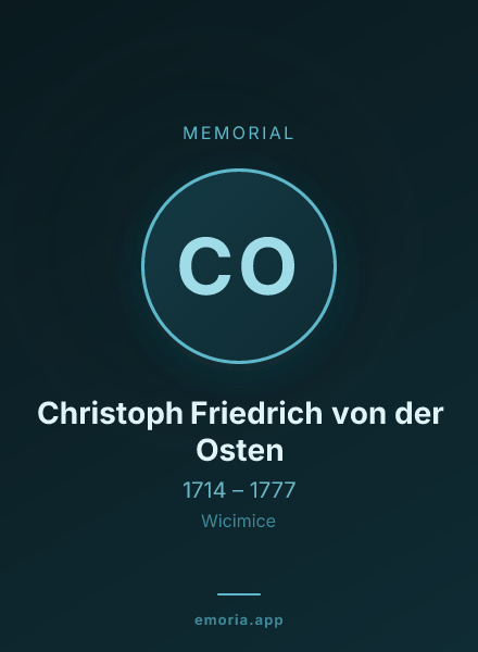Memorial portrait of Christoph Friedrich von der Osten