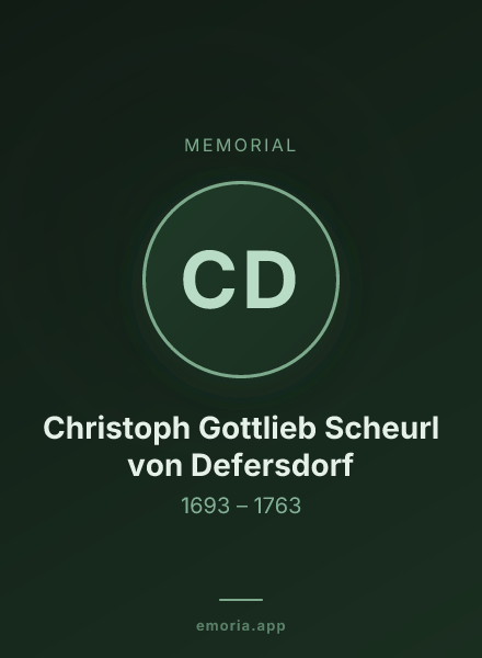 Memorial portrait of Christoph Gottlieb Scheurl von Defersdorf