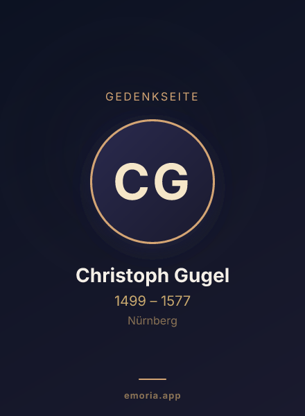 Gedenkportrait von Christoph Gugel