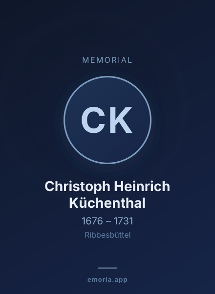 Memorial portrait of Christoph Heinrich Küchenthal