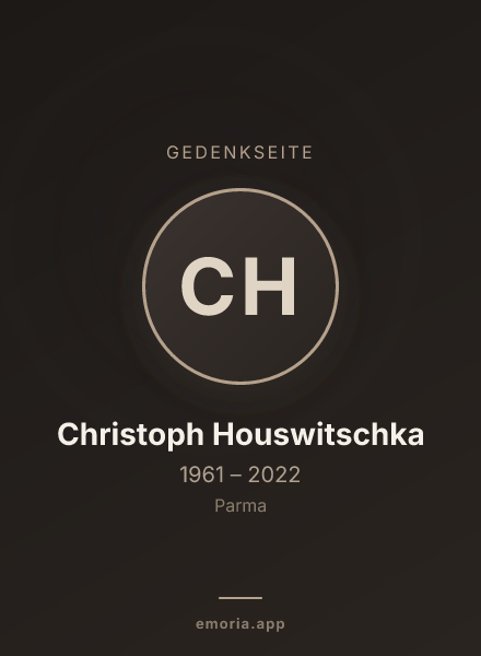 Gedenkportrait von Christoph Houswitschka