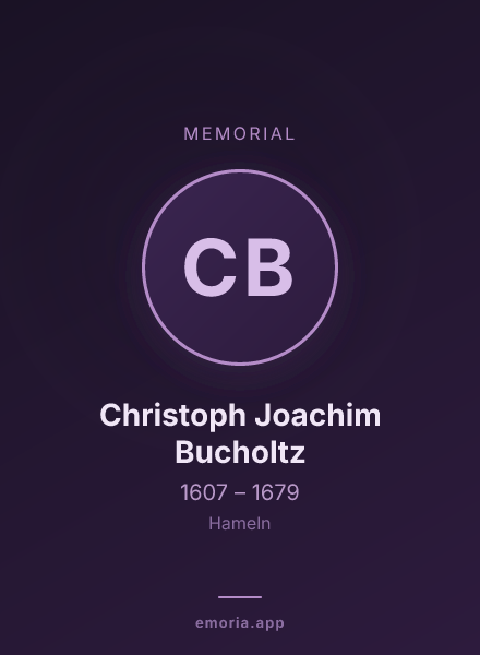 Memorial portrait of Christoph Joachim Bucholtz