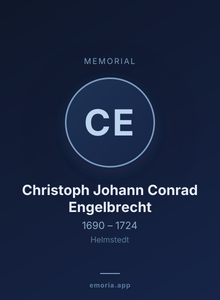 Memorial portrait of Christoph Johann Conrad Engelbrecht