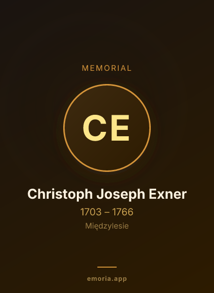 Memorial portrait of Christoph Joseph Exner