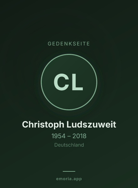 Gedenkportrait von Christoph Ludszuweit
