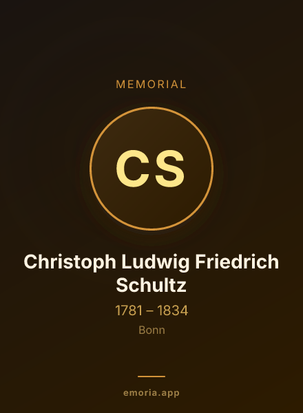 Memorial portrait of Christoph Ludwig Friedrich Schultz