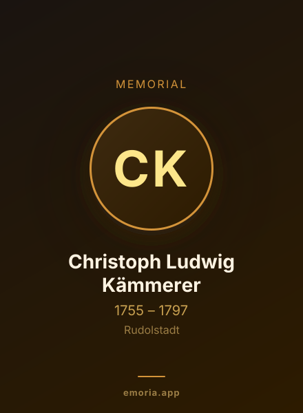 Memorial portrait of Christoph Ludwig Kämmerer