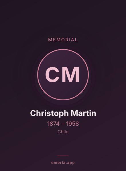 Memorial portrait of Christoph Martin