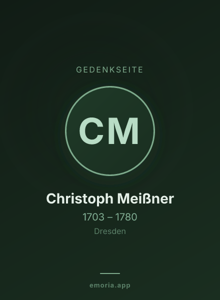 Gedenkportrait von Christoph Meißner